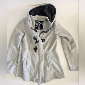 SEBBY hooded jacket. Size Medium,Gray.
